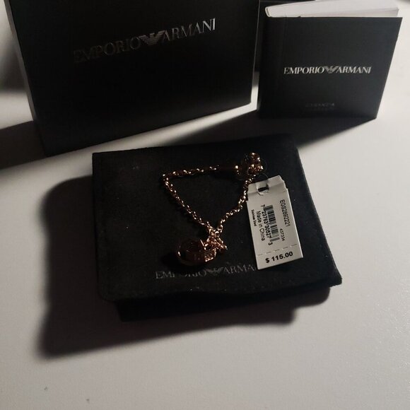 Emporio Armani Rose Gold-Tone Chain Bracelet - Picture 13 of 14